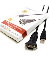 Tera Grand 6' Premium Usb 2.0 to RS232 DB9 Adapter Cable, Female Jack Nuts