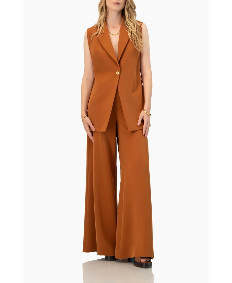 Ivonne Women's Single-Button Tailored Vest