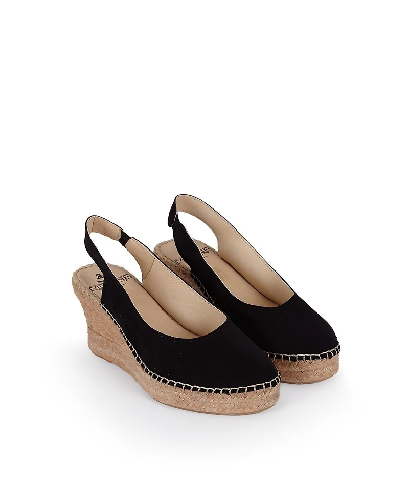 Menina Step Women's Senorita Suede Wedge Espadrille