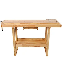 Streamdale Furniture 55 inches Wood Workbench, Heavy Duty, 300-Pound Capacity, Storage