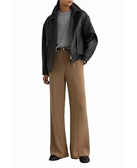Reiss Women's Wide-Leg Tailored Trouser Pants
