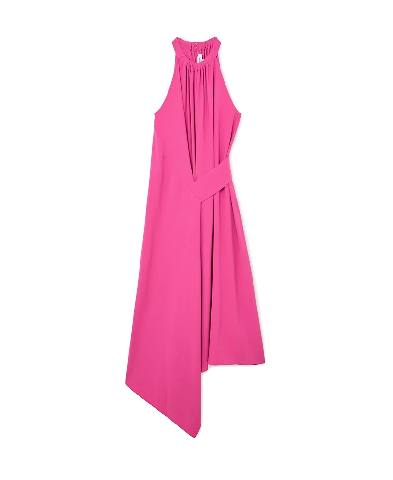 Reiss Women's Drape-Detail Sleeveless Midi Dress