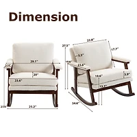 Streamdale Furniture Mid-Century Rocking Accent Chair