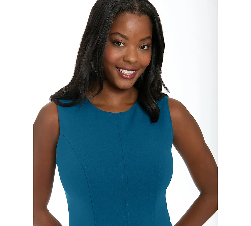 London Times Women's Crewneck Dress