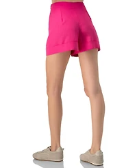 Ivonne Women's Tailored Shorts With Wide Hem