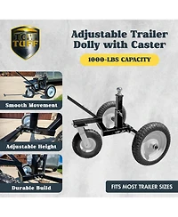 Tow Tuff Tmd-1000C2 Adjustable Steel 1000 lb Heavy Duty Trailer Dolly Caster
