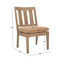 Augusta Home Dominica Outdoor Dining Chair (Set of 2)