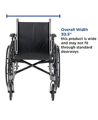 Invacare Tracer SX5 Folding Wheelchair for Adults, Inch Seat, Desk Arms
