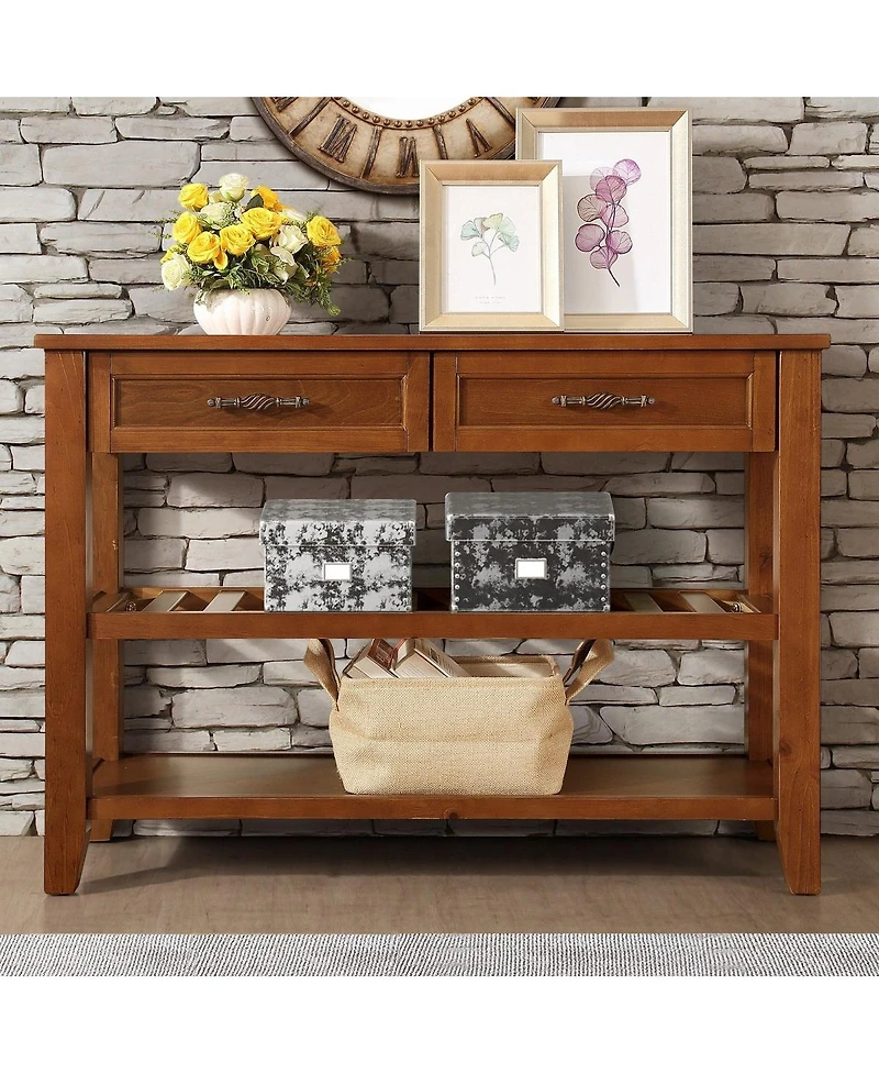 Streamdale Furniture Mid-Century Style Sideboard Buffet with Ample Storage