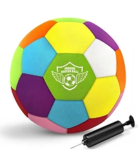 HopeRock 4 Size Indoor Soccer Ball -Soft Silent Foam Size 4 with Realistic Bounce for Youth Skills Practice