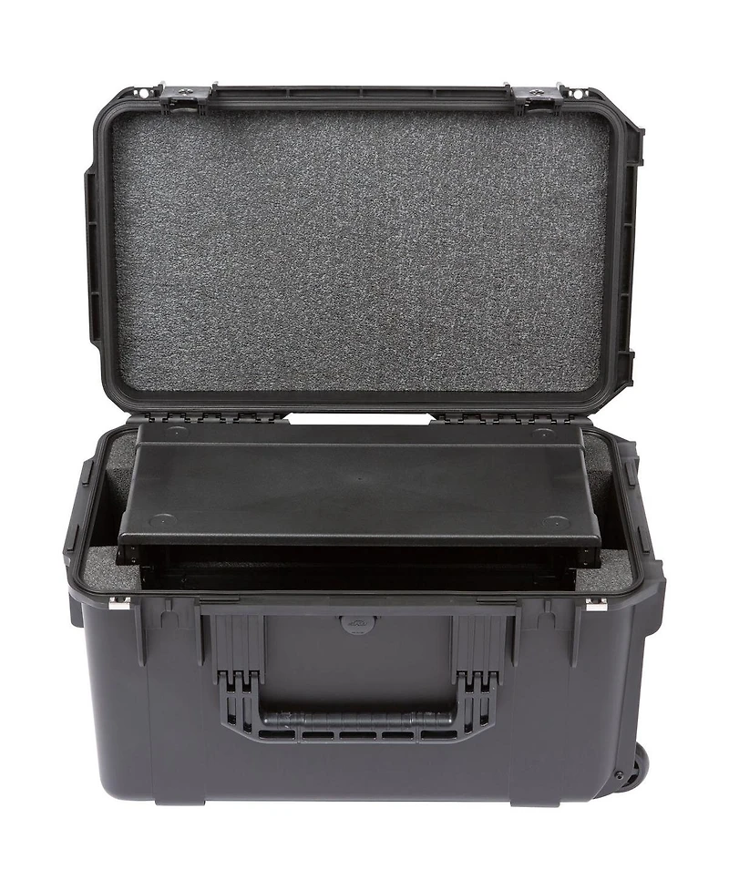 Skb iSeries 4RU Injection Molded Fly Rack Waterproof Wheeled Case, 9" Depth