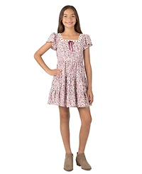 Speechless Girls' 7–16 Flutter Sleeve Knee Dress