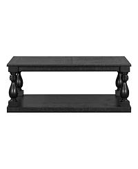 Streamdale Furniture Vintage Coffee Table with Vase Legs and Pine Veneer
