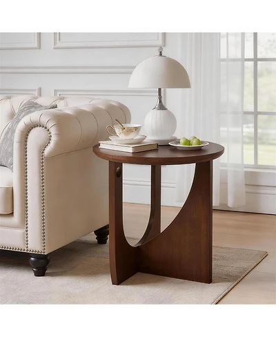 Streamdale Furniture Solid Wood Side Table, Rustic Accent Table