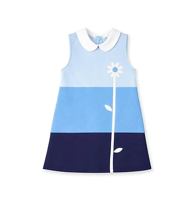 Florence Eiseman Toddler Girls Colorblock Knit Dress With Flower