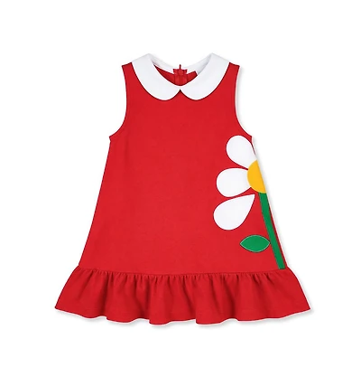 Florence Eiseman Little Girls Knit Dress With Flowers