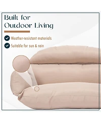 LeisureMod 2-Person Polyester Cushions for Swing Chairs and Hammocks