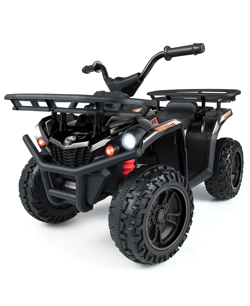 Gymax Electric Atv for Kids 24V Ride on Toy w/Dual Motors and Basket Dirt Quad Vehicle