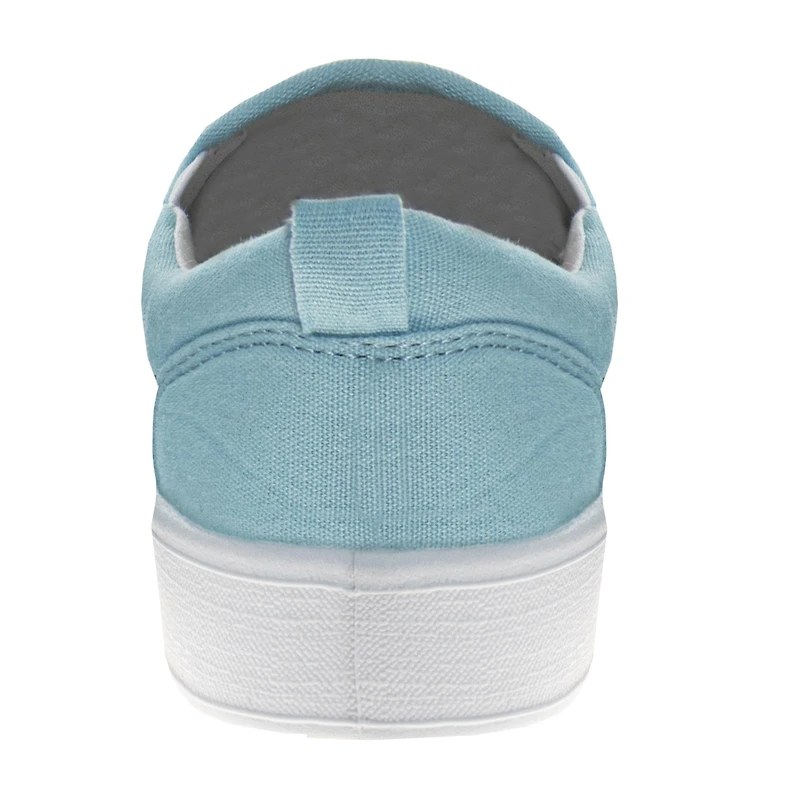 Disney Women's Stitch & Angel Slip On Low Top Canvas Sneakers Casual Wear Comfort Fit Fun Design Everyday Style