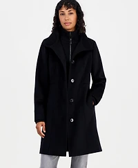 Calvin Klein Women's Knit Bibbed Walker Coat