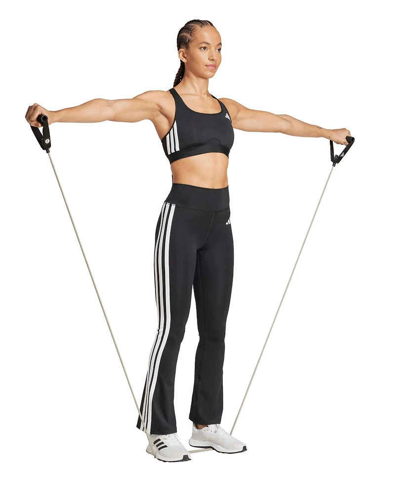 Optime Essentials 3 Stripes Flared Leggings
