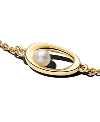 Pandora Oval Treated Freshwater Cultured Imitation Pearl Bracelet