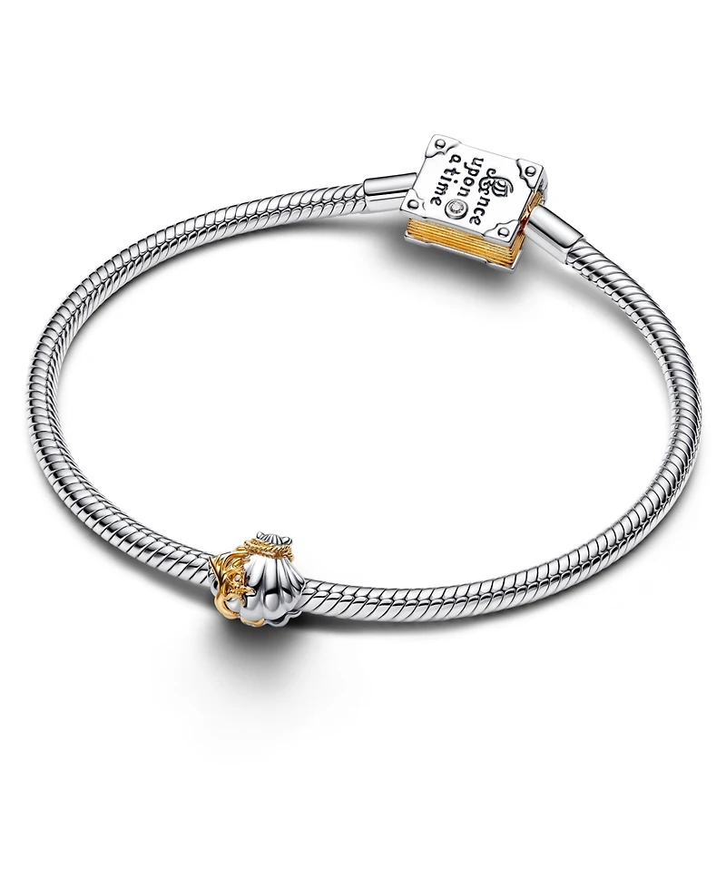 Pandora Disney Princesses Ariel Shell Lab-Grown Diamond Two-Tone Charm