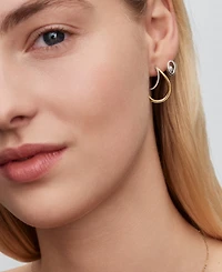 Pandora Oval Treated Freshwater Cultured Imitation Pearl Stud Earrings