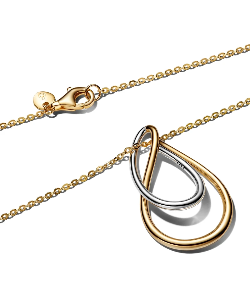 Pandora Two-Tone Double Pendant Necklace
