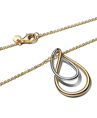 Pandora Two-Tone Double Pendant Necklace
