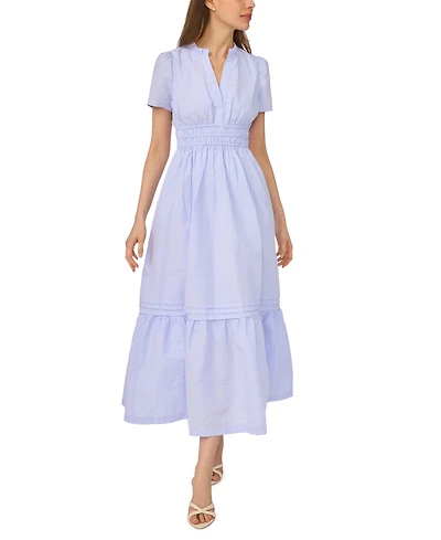 CeCe Women's Split V-Neck Dress