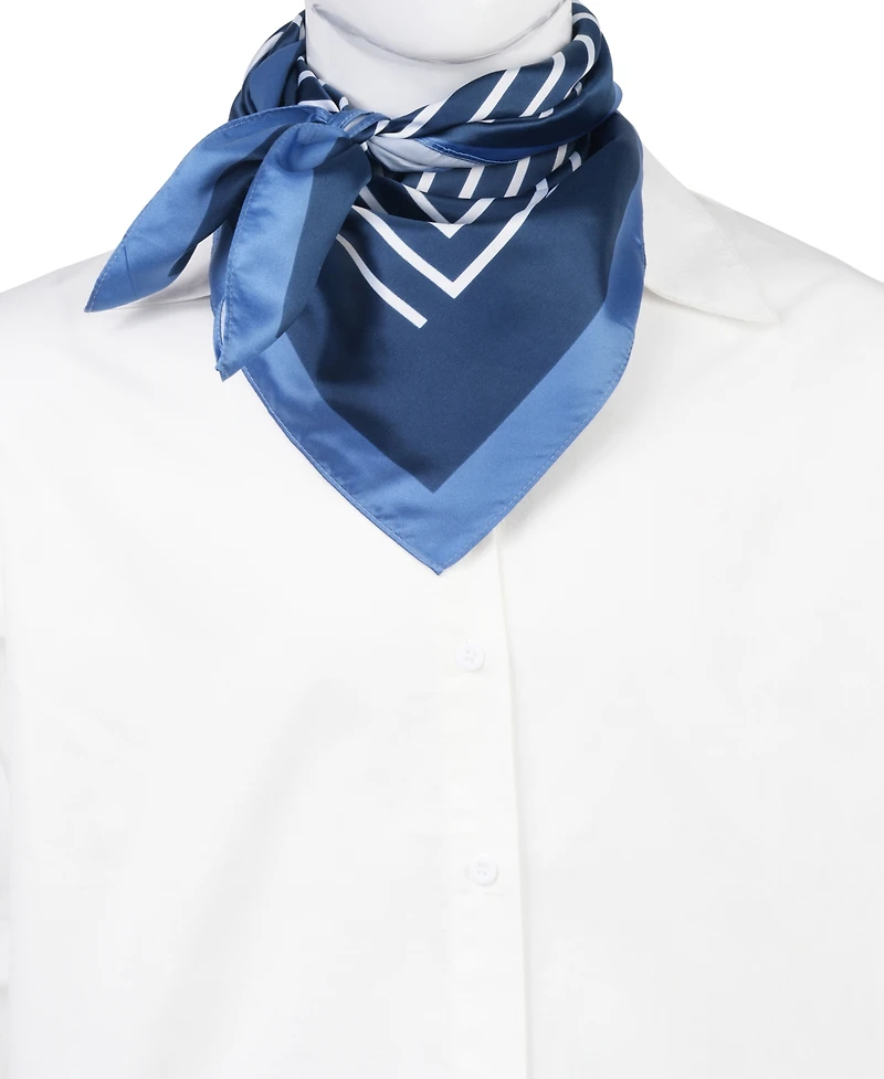 Bespoke Fashion Women's Navy Oversized Square Scarf