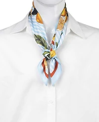 Bespoke Fashion Citrus-Print Square Scarf