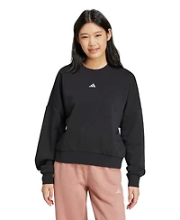 adidas Women's Essentials Crewneck Small-Logo Sweatshirt