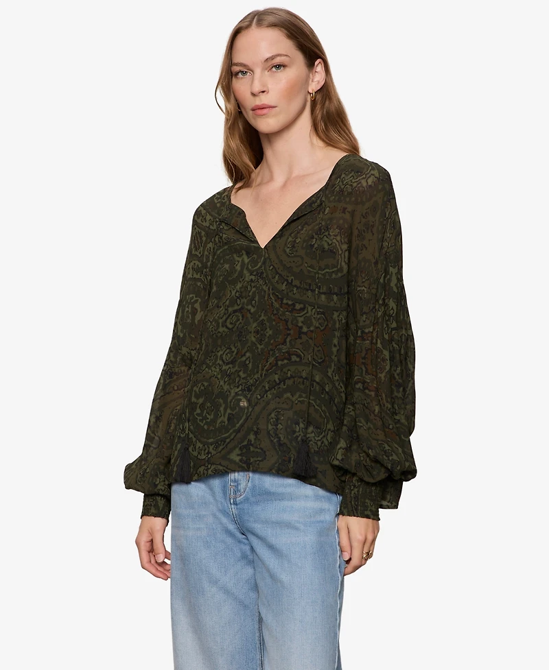 Sanctuary Petite Viscose The Moment Volume Top