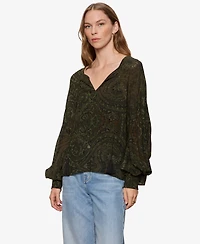 Sanctuary Petite Viscose The Moment Volume Top