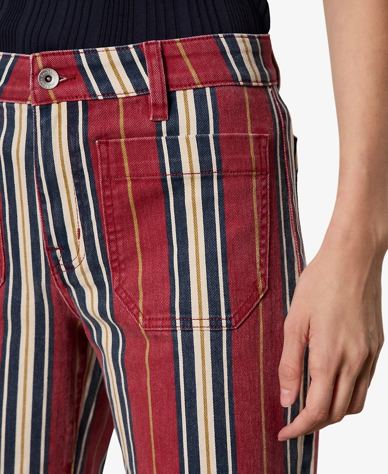 Sanctuary Petite Cotton-Blend Mariner Wide-Leg Jeans