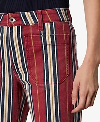 Sanctuary Petite Cotton-Blend Mariner Wide-Leg Jeans