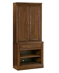 Amren 32" Wood Base with Drawer and Open Storage Hutch