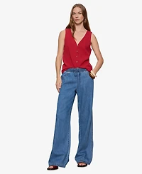 Sanctuary Petite Cotton Easy Textured Tank Top