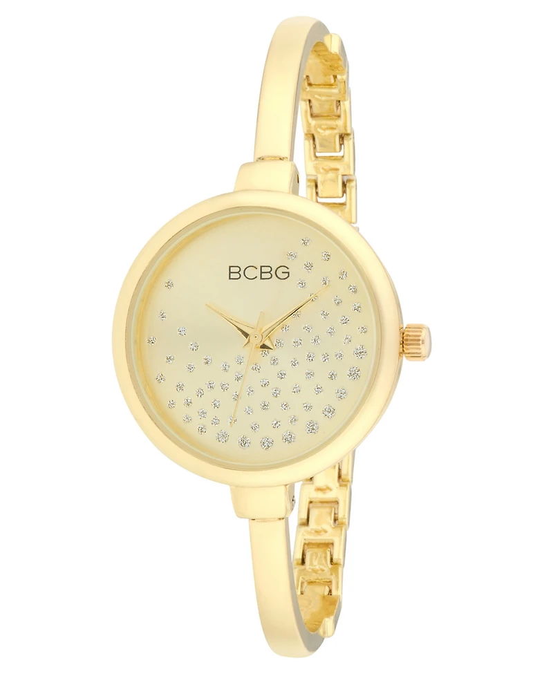 Bcbg Women's Quartz Round Gold Stainless Steel Watch 32mm