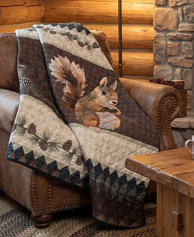 Donna Sharp Pine Circle Reversible Throw, 50" x 60"