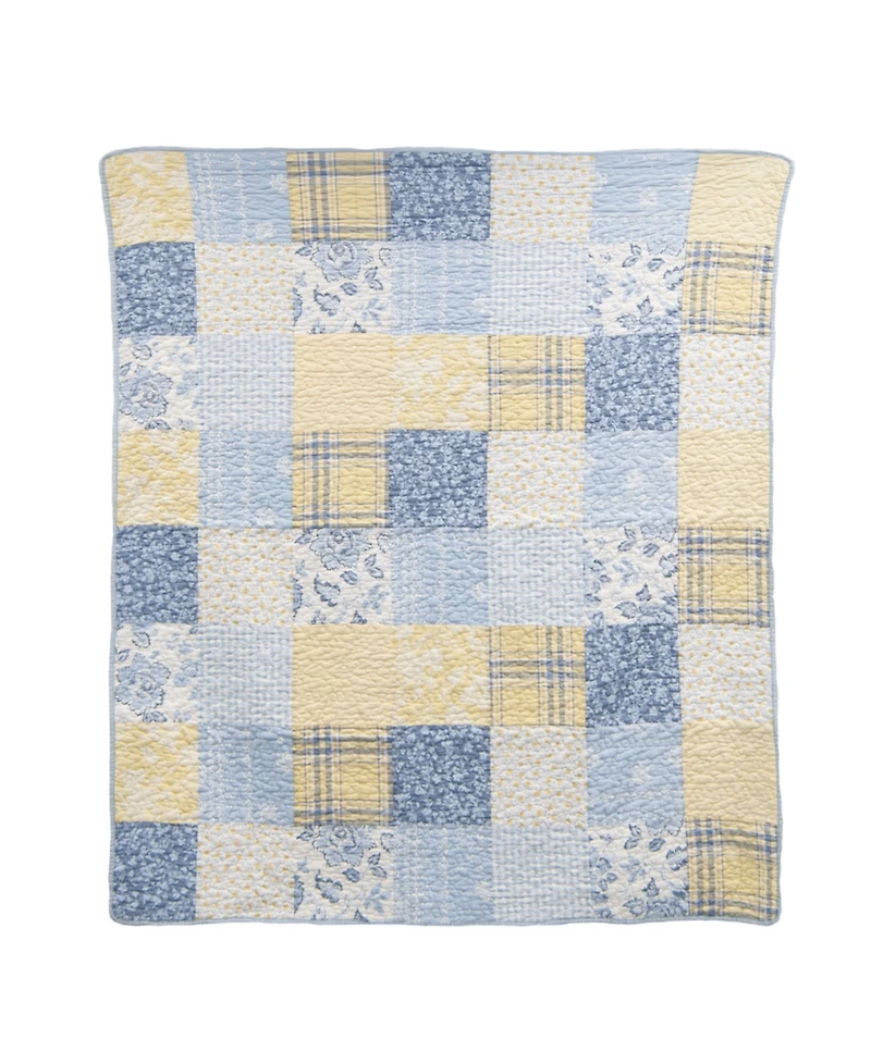 Donna Sharp Spring Flowers Reversible Cotton Throw, 50" x 60"