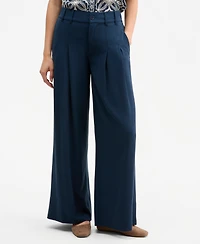 Liverpool Los Angeles Women's High-Rise Pleated Wide-Leg Pants