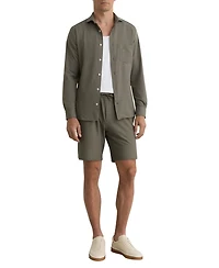 Reiss Men's Ajay Drawstring Seersucker Shorts