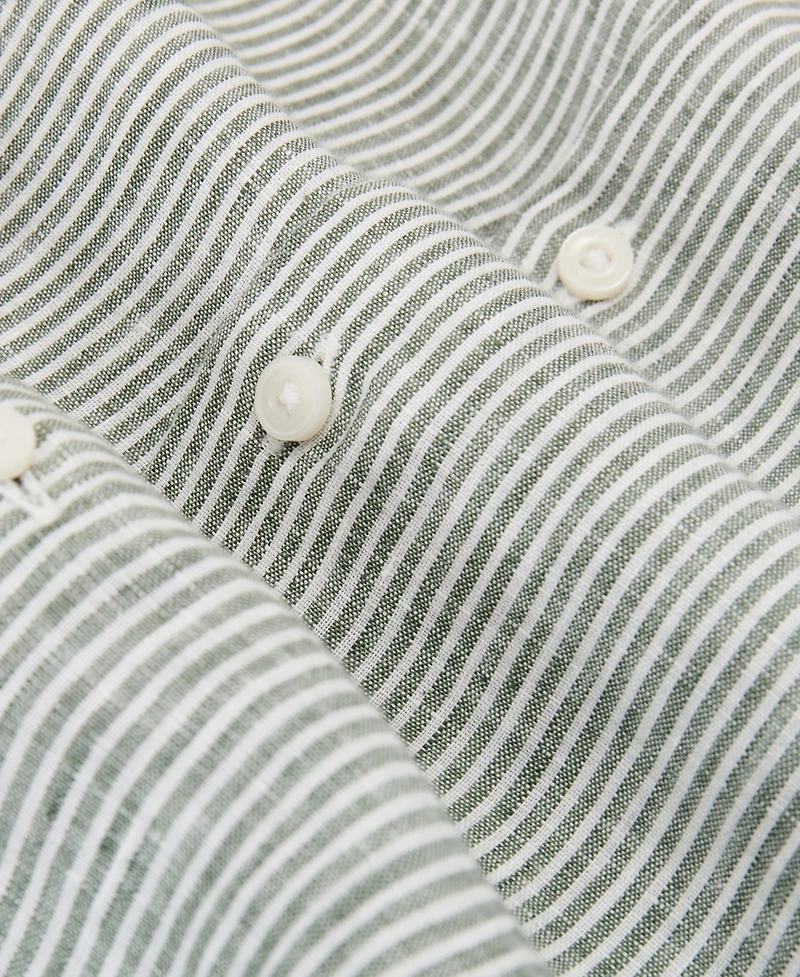 Reiss Men's Ruban Stripe Linen Shirt