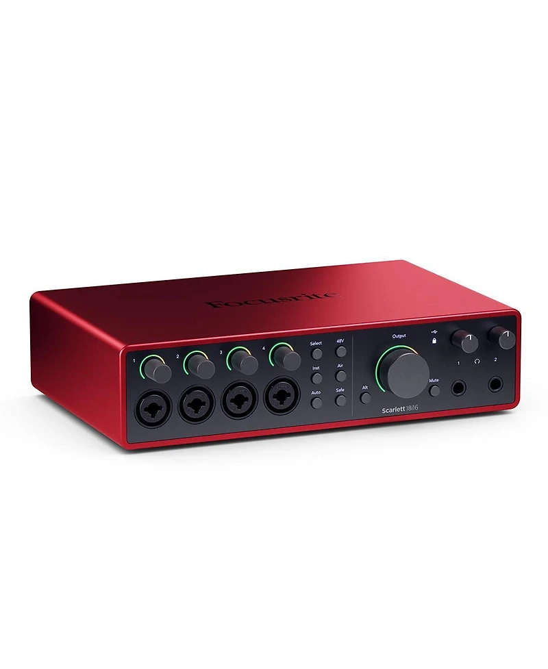 Focusrite Scarlett 18i16 4th Gen Usb Audio Interface with Software Suite and Xlr Cable