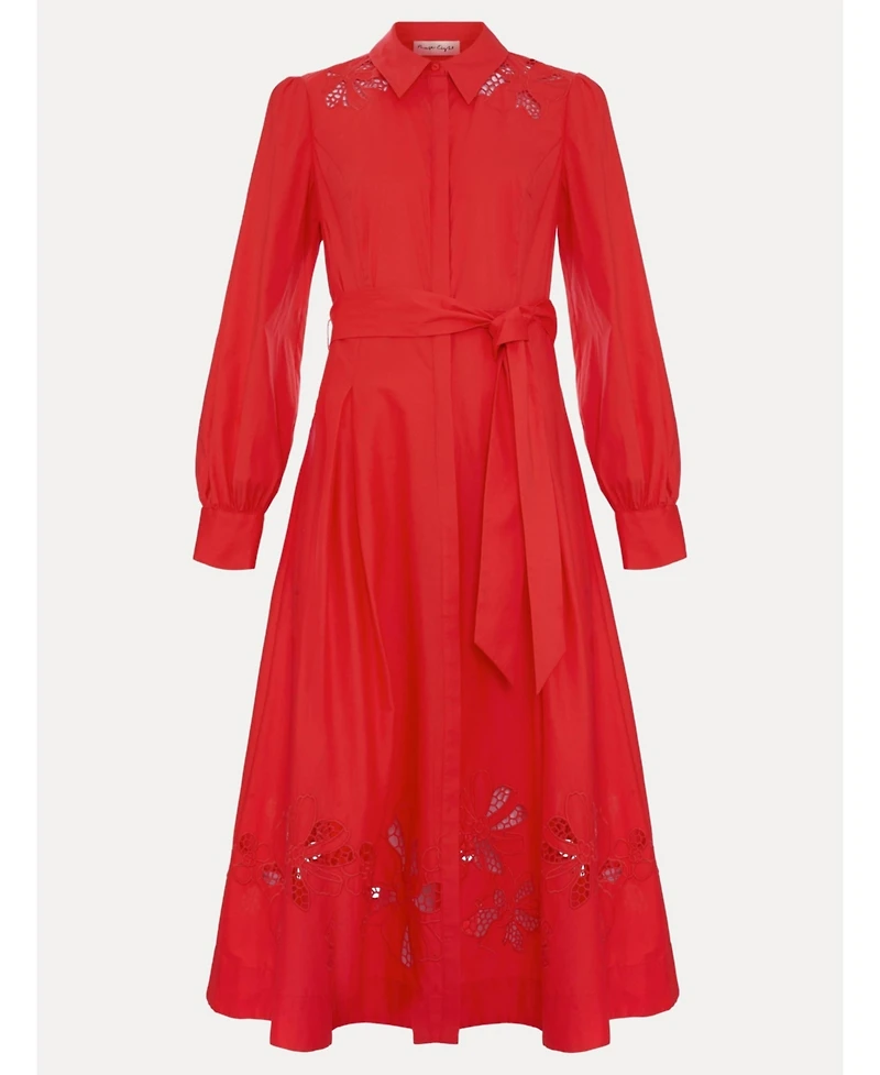 Phase Eight Women's Kim Cutwork Hem Midi Dress