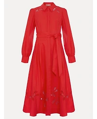 Phase Eight Women's Kim Cutwork Hem Midi Dress