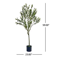 Streamdale Furniture Artificial Olive Tree - Pre-Potted Easy Care Multiple Sizes